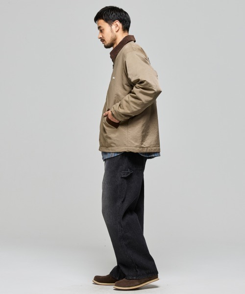 KRIFF MAYER(クリフメイヤー)の「刺繍コーチJK(ナイロンジャケット・メンズ・サンドベージュ/ブラック/オリーブ・X-LARGE/LARGE/MEDIUM)」の10枚目の写真