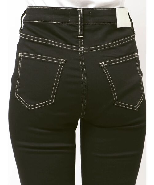 GYDA（ジェイダ）の「ハイウエストワンウォッシュフレアパンツ（デニムパンツ・レディース・ブラック・X-SMALL/XX-SMALL）」の16枚目の写真