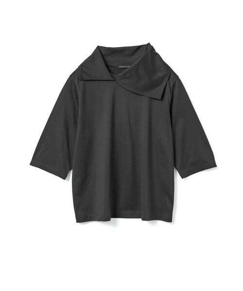 mizuiroind(ミズイロインド)の「mizuiro ind ドレープカラープルオーバー(Tシャツ/カットソー・レディース・ブラック/オフホワイト/ネイビー/ブルー・FREE)」の2枚目の写真
