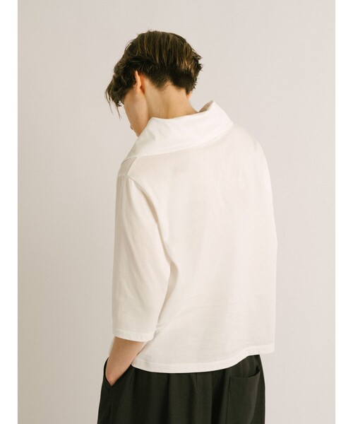 mizuiroind(ミズイロインド)の「mizuiro ind ドレープカラープルオーバー(Tシャツ/カットソー・レディース・ブラック/オフホワイト/ネイビー/ブルー・FREE)」の14枚目の写真