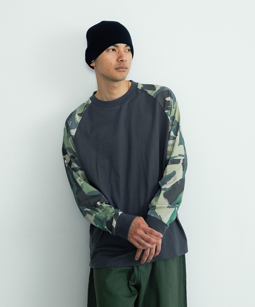 XLARGE(エクストララージ)の「GRADATION CAMO L/S TEE(Tシャツ/カットソー・メンズ・ブルー/チャコール・L/M/XL/S)」の1枚目の写真