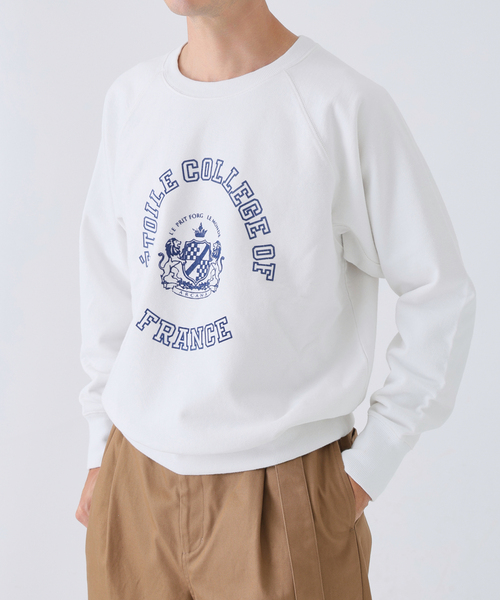 EDIFICE(エディフィス)の「FRENCH GRAPHIC FADE スウェット(スウェット・メンズ・ホワイト/チャコールグレー/ネイビー・MEDIUM/LARGE)」の9枚目の写真