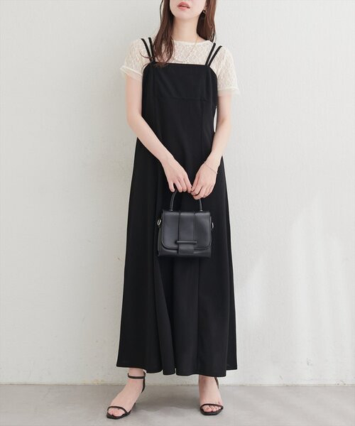 natural couture（ナチュラルクチュール）の「ストレッチレース半袖T（Tシャツ/カットソー・レディース・アイボリー/オフホワイト/ブラック・FREE）」の22枚目の写真
