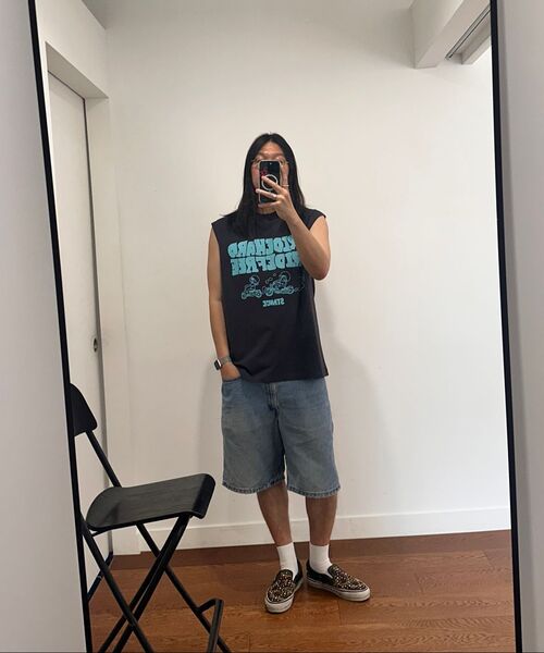 STANCE SEOUL(スタンス・ソウル)の「KDH TEAM RIDERS SLEEVELESS TOP (CHARCOAL)(Tシャツ/カットソー・レディース・その他・LARGE/MEDIUM/SMALL)」の2枚目の写真