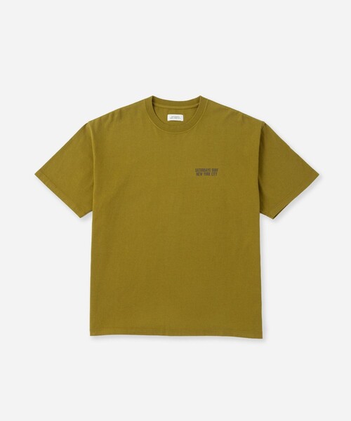 Saturdays NYC(サタデーズ ニューヨークシティ )の「Saturdays Heritage Relaxed SS Tee(Tシャツ/カットソー・メンズ・キナリ/チャコールグレー/イエロー・M/L/XL/S)」の6枚目の写真