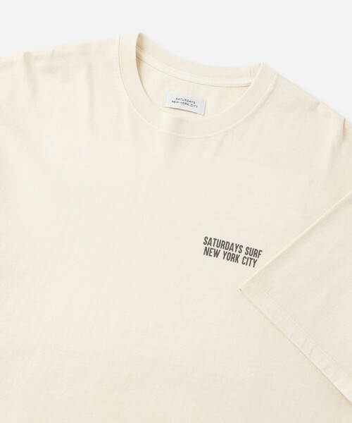 Saturdays NYC(サタデーズ ニューヨークシティ )の「Saturdays Heritage Relaxed SS Tee(Tシャツ/カットソー・メンズ・キナリ/チャコールグレー/イエロー・M/L/XL/S)」の8枚目の写真