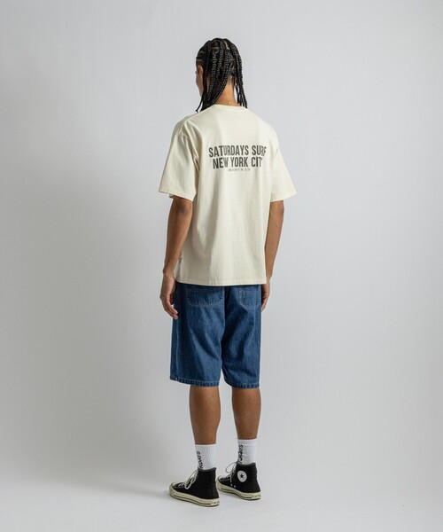 Saturdays NYC(サタデーズ ニューヨークシティ )の「Saturdays Heritage Relaxed SS Tee(Tシャツ/カットソー・メンズ・キナリ/チャコールグレー/イエロー・M/L/XL/S)」の19枚目の写真