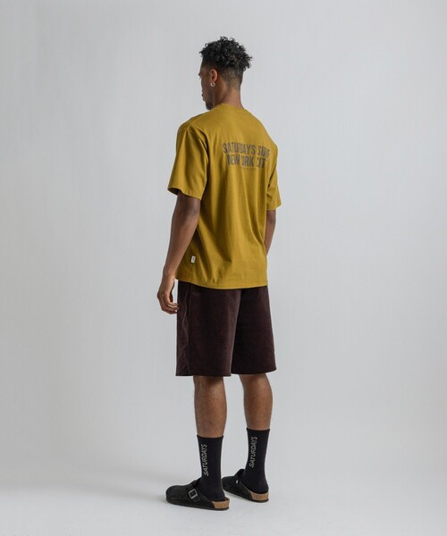 Saturdays NYC(サタデーズ ニューヨークシティ )の「Saturdays Heritage Relaxed SS Tee(Tシャツ/カットソー・メンズ・キナリ/チャコールグレー/イエロー・M/L/XL/S)」の22枚目の写真