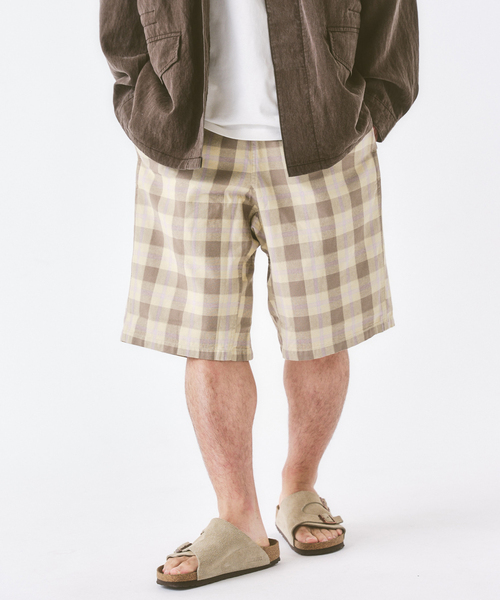 417 EDIFICE(フォーワンセブンエディフィス)の「Gramicci / グラミチ SWELL SHORT SHADOW PLAID(その他パンツ・メンズ・ベージュ・MEDIUM/LARGE/X-LARGE)」の7枚目の写真