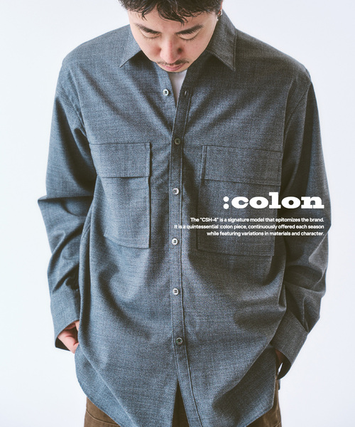 417 EDIFICE（フォーワンセブンエディフィス）の「COLON / コロン 417別注 W-POCKET シャツ TW Tropical（シャツ/ブラウス・メンズ・チャコールグレー・5/3/1）」の8枚目の写真