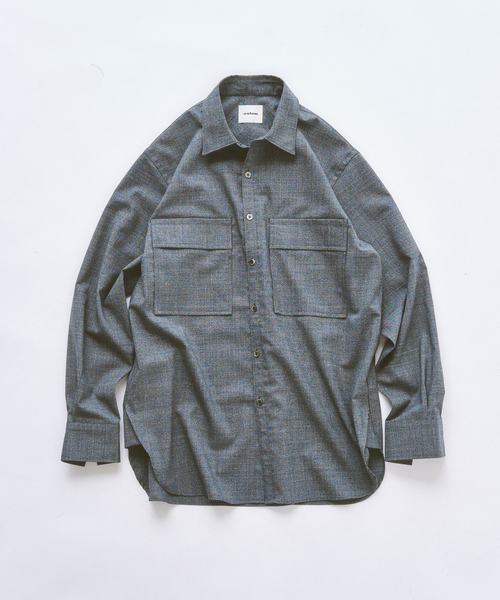417 EDIFICE（フォーワンセブンエディフィス）の「COLON / コロン 417別注 W-POCKET シャツ TW Tropical（シャツ/ブラウス・メンズ・チャコールグレー・5/3/1）」の17枚目の写真
