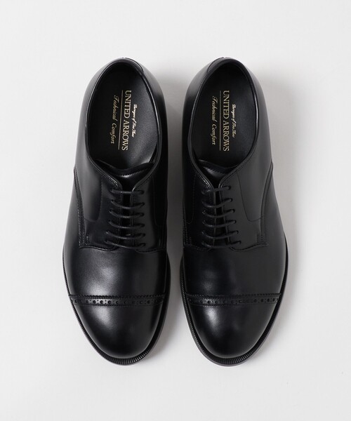 UNITED ARROWS(ユナイテッドアローズ)の「パンチド キャップトゥ シューズ UA COZY(ドレスシューズ・メンズ・ブラック・6h/8/8h/7/7h)」の3枚目の写真