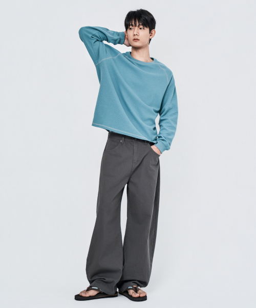 WAAR（ワール）の「M293 チノワイドコットンパンツ_トープ（その他パンツ・メンズ・その他・LARGE/MEDIUM/SMALL）」の15枚目の写真