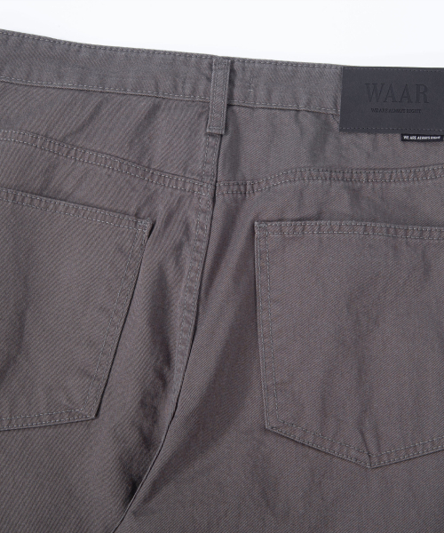 WAAR（ワール）の「M293 チノワイドコットンパンツ_トープ（その他パンツ・メンズ・その他・LARGE/MEDIUM/SMALL）」の3枚目の写真