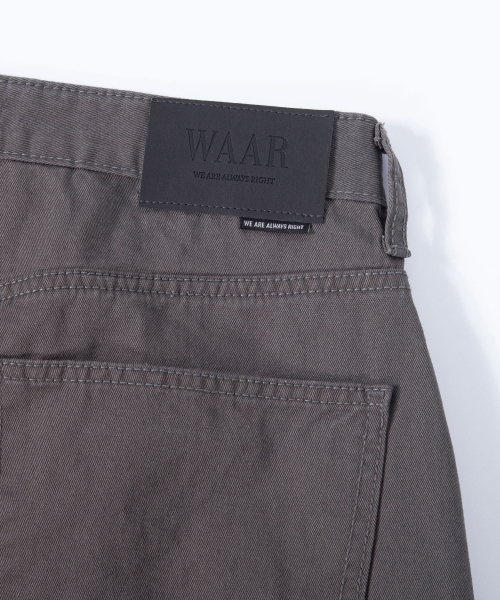 WAAR（ワール）の「M293 チノワイドコットンパンツ_トープ（その他パンツ・メンズ・その他・LARGE/MEDIUM/SMALL）」の4枚目の写真