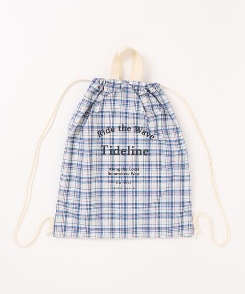 RIKKA FEMME（リッカファム）の「RIKKA FEMME/リッカファム チェックロゴナップサック バック RFA6F-0101（エコバッグ/サブバッグ・レディース・アイボリー/レッド/ベージュ/ネイビー・ONE）」の22枚目の写真