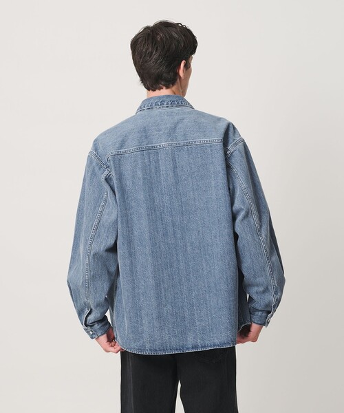 BEAUTY&YOUTH UNITED ARROWS(ビューティーアンドユースユナイテッドアローズ)の「デニム CPO シャツ(シャツ/ブラウス・メンズ・ターコイズブルー・S/M/L/XL)」の3枚目の写真