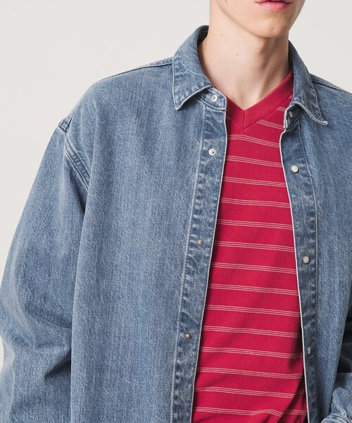 BEAUTY&YOUTH UNITED ARROWS(ビューティーアンドユースユナイテッドアローズ)の「デニム CPO シャツ(シャツ/ブラウス・メンズ・ターコイズブルー・S/M/L/XL)」の8枚目の写真