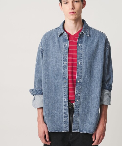 BEAUTY&YOUTH UNITED ARROWS(ビューティーアンドユースユナイテッドアローズ)の「デニム CPO シャツ(シャツ/ブラウス・メンズ・ターコイズブルー・S/M/L/XL)」の10枚目の写真