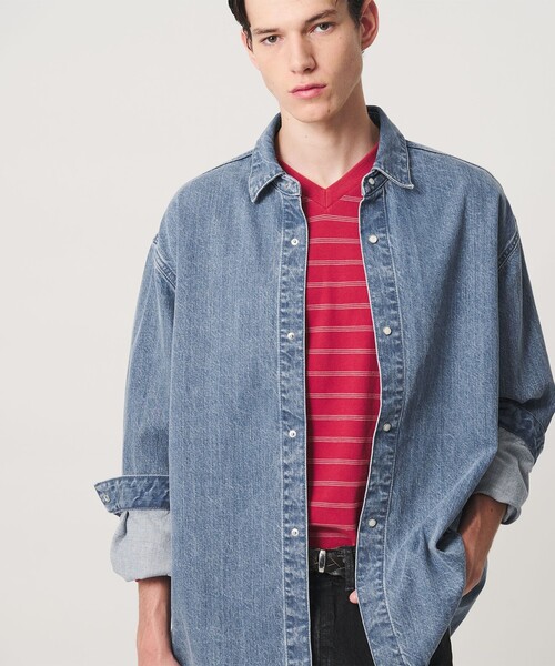 BEAUTY&YOUTH UNITED ARROWS(ビューティーアンドユースユナイテッドアローズ)の「デニム CPO シャツ(シャツ/ブラウス・メンズ・ターコイズブルー・S/M/L/XL)」の11枚目の写真
