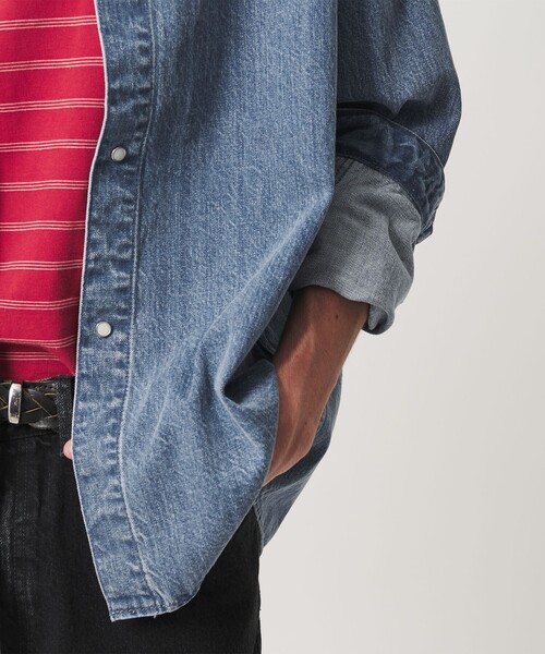 BEAUTY&YOUTH UNITED ARROWS(ビューティーアンドユースユナイテッドアローズ)の「デニム CPO シャツ(シャツ/ブラウス・メンズ・ターコイズブルー・S/M/L/XL)」の12枚目の写真
