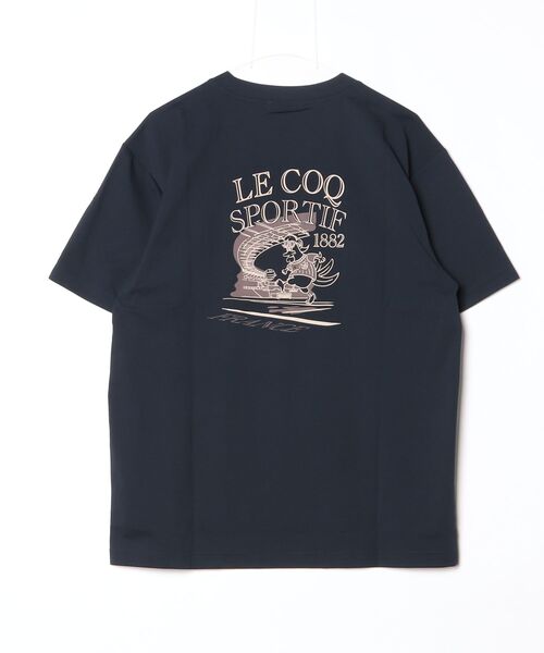 le coq sportif（ルコックスポルティフ）の「サンスクリーンルースターグラフィック半袖Tシャツ（Tシャツ/カットソー・メンズ・レッド/ネイビー/ホワイト・M/L/XXL/XL/S）」の4枚目の写真