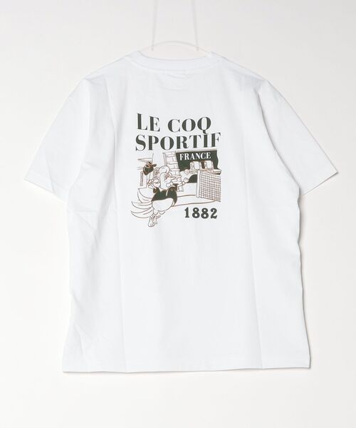 le coq sportif（ルコックスポルティフ）の「サンスクリーンルースターグラフィック半袖Tシャツ（Tシャツ/カットソー・メンズ・レッド/ネイビー/ホワイト・M/L/XXL/XL/S）」の5枚目の写真
