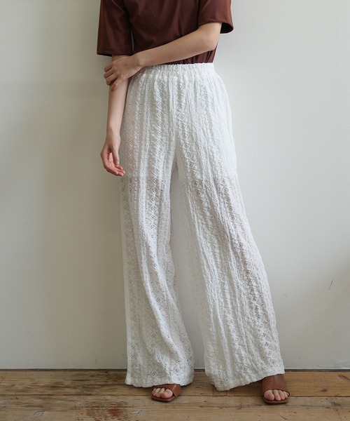 レースワイドパンツ（その他パンツ）｜Kotoe（コトエ）のファッション
