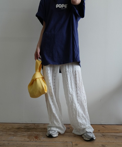Kotoe(コトエ)の「レースワイドパンツ(その他パンツ・レディース・モカ/ブラック/ホワイト・FREE)」の20枚目の写真