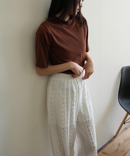 Kotoe(コトエ)の「レースワイドパンツ(その他パンツ・レディース・モカ/ブラック/ホワイト・FREE)」の7枚目の写真