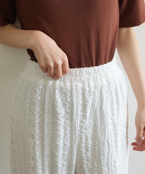 Kotoe(コトエ)の「レースワイドパンツ(その他パンツ・レディース・モカ/ブラック/ホワイト・FREE)」の8枚目の写真