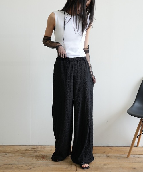 Kotoe(コトエ)の「レースワイドパンツ(その他パンツ・レディース・モカ/ブラック/ホワイト・FREE)」の18枚目の写真