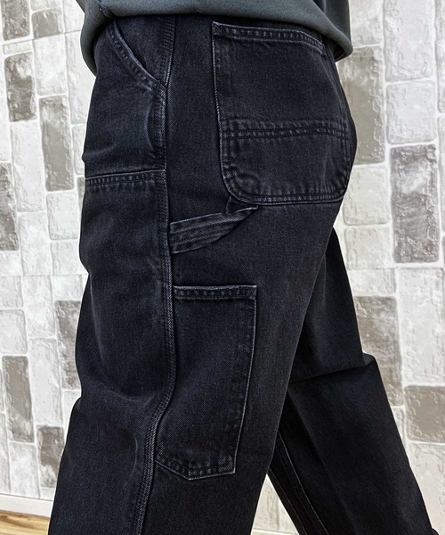 Carhartt WIP(カーハートダブリューアイピー)の「WIP ワイドシルエット ストーンウォッシュ ダブルニーパンツ Double Knee Pant stone washed(デニムパンツ・メンズ・ブルー系7/ブラック系3・32/30/36/34)」の21枚目の写真
