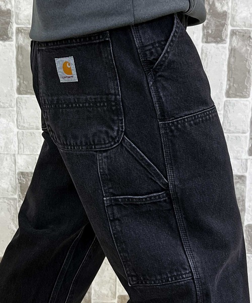 Carhartt WIP(カーハートダブリューアイピー)の「WIP ワイドシルエット ストーンウォッシュ ダブルニーパンツ Double Knee Pant stone washed(デニムパンツ・メンズ・ブルー系7/ブラック系3・32/30/36/34)」の22枚目の写真