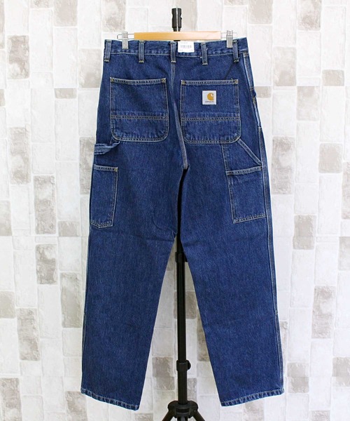 Carhartt WIP(カーハートダブリューアイピー)の「WIP ワイドシルエット ストーンウォッシュ ダブルニーパンツ Double Knee Pant stone washed(デニムパンツ・メンズ・ブルー系7/ブラック系3・32/30/36/34)」の11枚目の写真