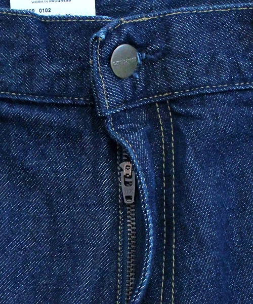 Carhartt WIP(カーハートダブリューアイピー)の「WIP ワイドシルエット ストーンウォッシュ ダブルニーパンツ Double Knee Pant stone washed(デニムパンツ・メンズ・ブルー系7/ブラック系3・32/30/36/34)」の13枚目の写真