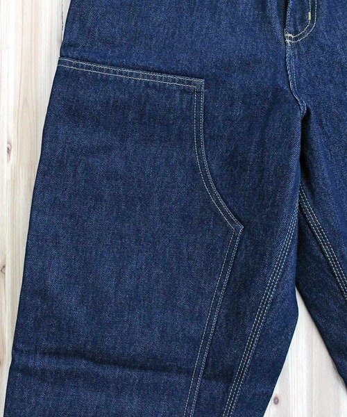 Carhartt WIP(カーハートダブリューアイピー)の「WIP ワイドシルエット ストーンウォッシュ ダブルニーパンツ Double Knee Pant stone washed(デニムパンツ・メンズ・ブルー系7/ブラック系3・32/30/36/34)」の14枚目の写真