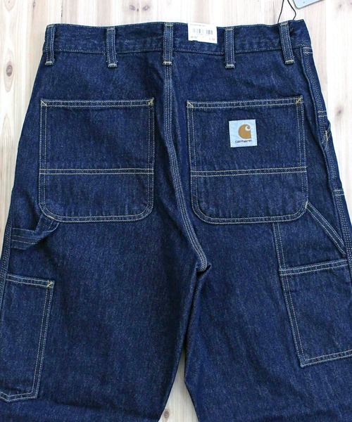 Carhartt WIP(カーハートダブリューアイピー)の「WIP ワイドシルエット ストーンウォッシュ ダブルニーパンツ Double Knee Pant stone washed(デニムパンツ・メンズ・ブルー系7/ブラック系3・32/30/36/34)」の16枚目の写真