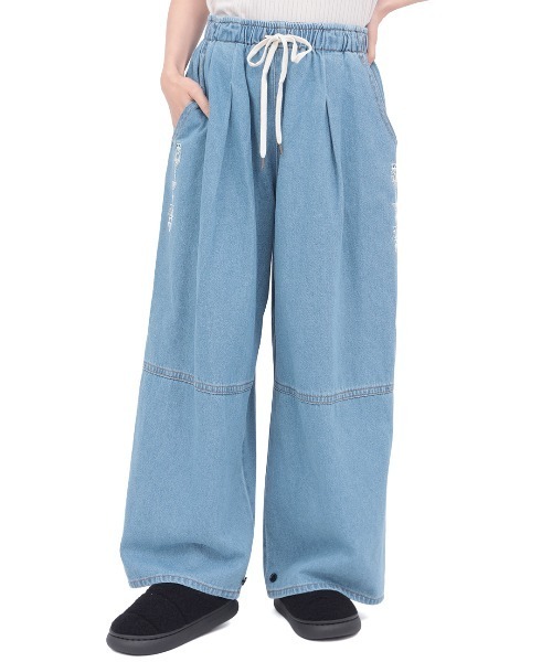 チチカカ(チチカカ)の「裾タブ付2WAYシルエットデニムパンツ(その他パンツ・レディース・インディゴブルー/ブルー・FREE)」の8枚目の写真