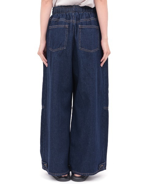 チチカカ(チチカカ)の「裾タブ付2WAYシルエットデニムパンツ(その他パンツ・レディース・インディゴブルー/ブルー・FREE)」の10枚目の写真