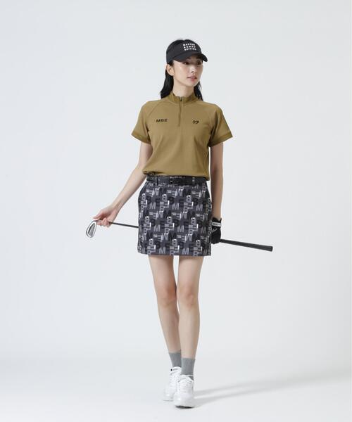 MASTER BUNNY EDITION（マスターバニーエディション）の「【MASTER BUNNY EDITION】フルダルPeタックJQストライプハーフジップカットソー（Tシャツ/カットソー・レディース・ベージュ/ホワイト/ブラック・MEDIUM/SMALL/LARGE）」の9枚目の写真