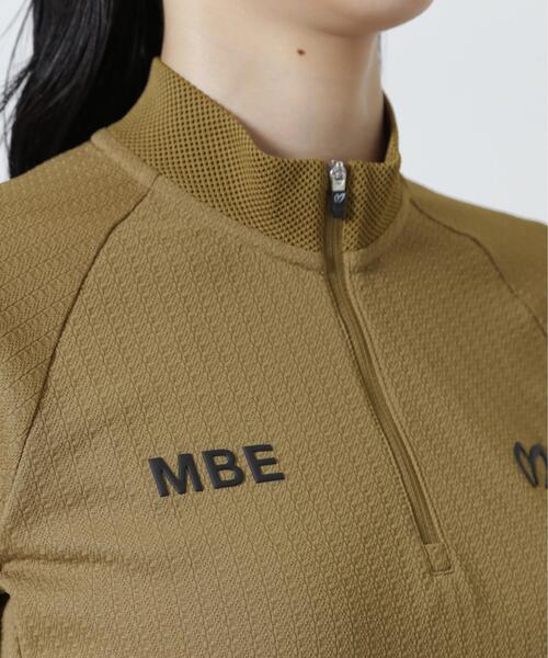 MASTER BUNNY EDITION（マスターバニーエディション）の「【MASTER BUNNY EDITION】フルダルPeタックJQストライプハーフジップカットソー（Tシャツ/カットソー・レディース・ベージュ/ホワイト/ブラック・MEDIUM/SMALL/LARGE）」の13枚目の写真
