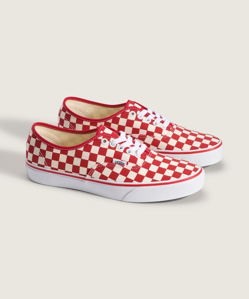 VANS(バンズ)の「オーセンティック / Authentic PRIMARY CHECK RACING VN000EGAR301(スニーカー・メンズ・レッド・8/10/9/8.5/9.5/10.5/11.5)」の2枚目の写真