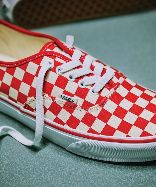 VANS(バンズ)の「オーセンティック / Authentic PRIMARY CHECK RACING VN000EGAR301(スニーカー・メンズ・レッド・8/10/9/8.5/9.5/10.5/11.5)」の10枚目の写真