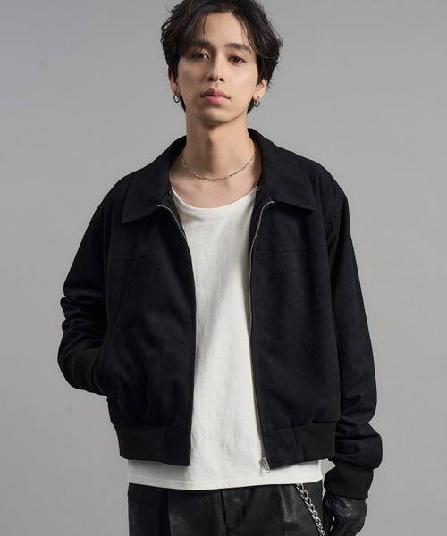 LANDNESS(ランドネス)の「【LANDNESS/ランドネス】2WAY Faux Suede Fur Collar Jacket/2WAYフェイクスウェードファーカラージャケット(ブルゾン・メンズ・ブラック/ブラウン・M/L)」の8枚目の写真