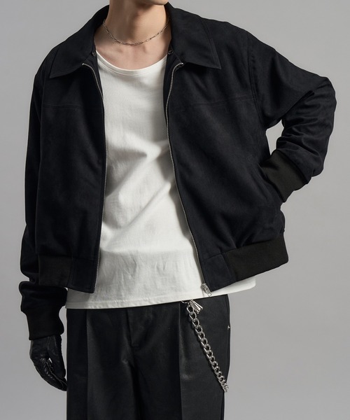 LANDNESS(ランドネス)の「【LANDNESS/ランドネス】2WAY Faux Suede Fur Collar Jacket/2WAYフェイクスウェードファーカラージャケット(ブルゾン・メンズ・ブラック/ブラウン・M/L)」の11枚目の写真