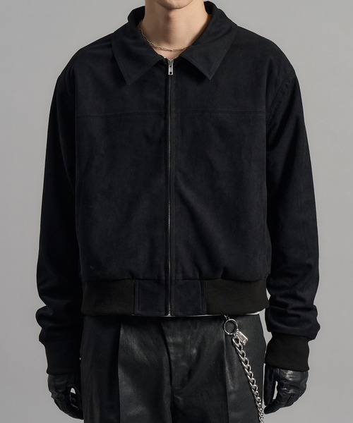 LANDNESS(ランドネス)の「【LANDNESS/ランドネス】2WAY Faux Suede Fur Collar Jacket/2WAYフェイクスウェードファーカラージャケット(ブルゾン・メンズ・ブラック/ブラウン・M/L)」の14枚目の写真