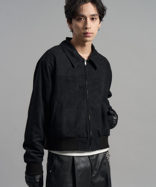 LANDNESS(ランドネス)の「【LANDNESS/ランドネス】2WAY Faux Suede Fur Collar Jacket/2WAYフェイクスウェードファーカラージャケット(ブルゾン・メンズ・ブラック/ブラウン・M/L)」の13枚目の写真