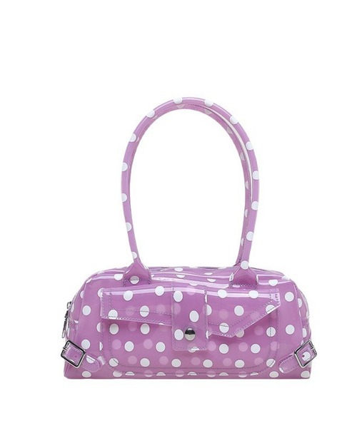 LA VORAGINE(ラ ヴォラジネ)の「ドット水玉柄 ジェリーバッグ ハンドバッグ/Jelly Bag(ハンドバッグ・レディース・White/Purple/ブルー/Black/PINK・FREE)」の16枚目の写真
