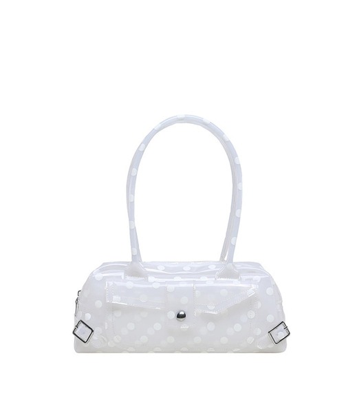 LA VORAGINE(ラ ヴォラジネ)の「ドット水玉柄 ジェリーバッグ ハンドバッグ/Jelly Bag(ハンドバッグ・レディース・White/Purple/ブルー/Black/PINK・FREE)」の18枚目の写真
